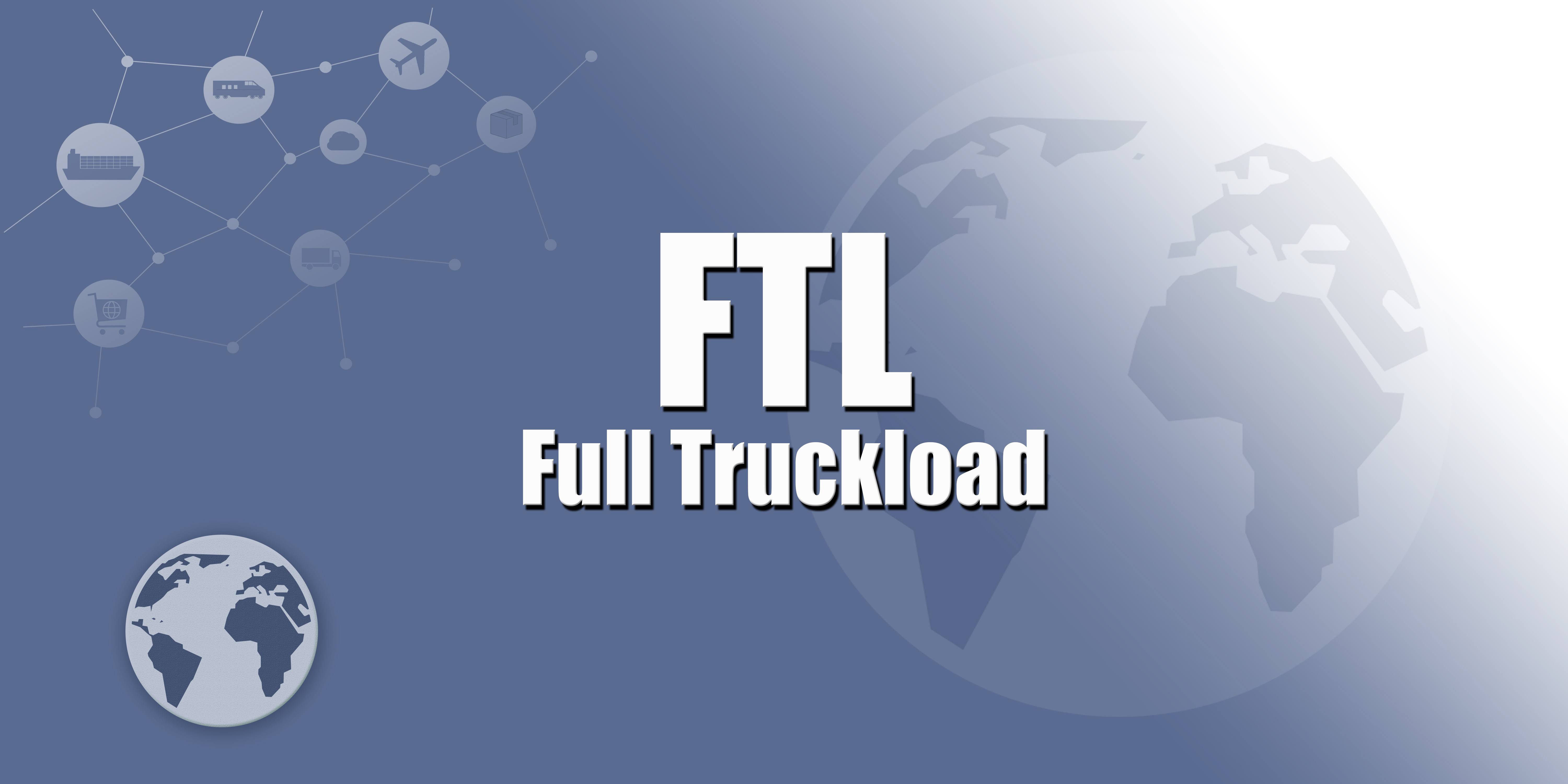 A loaded full truckload freight trailer on the highway