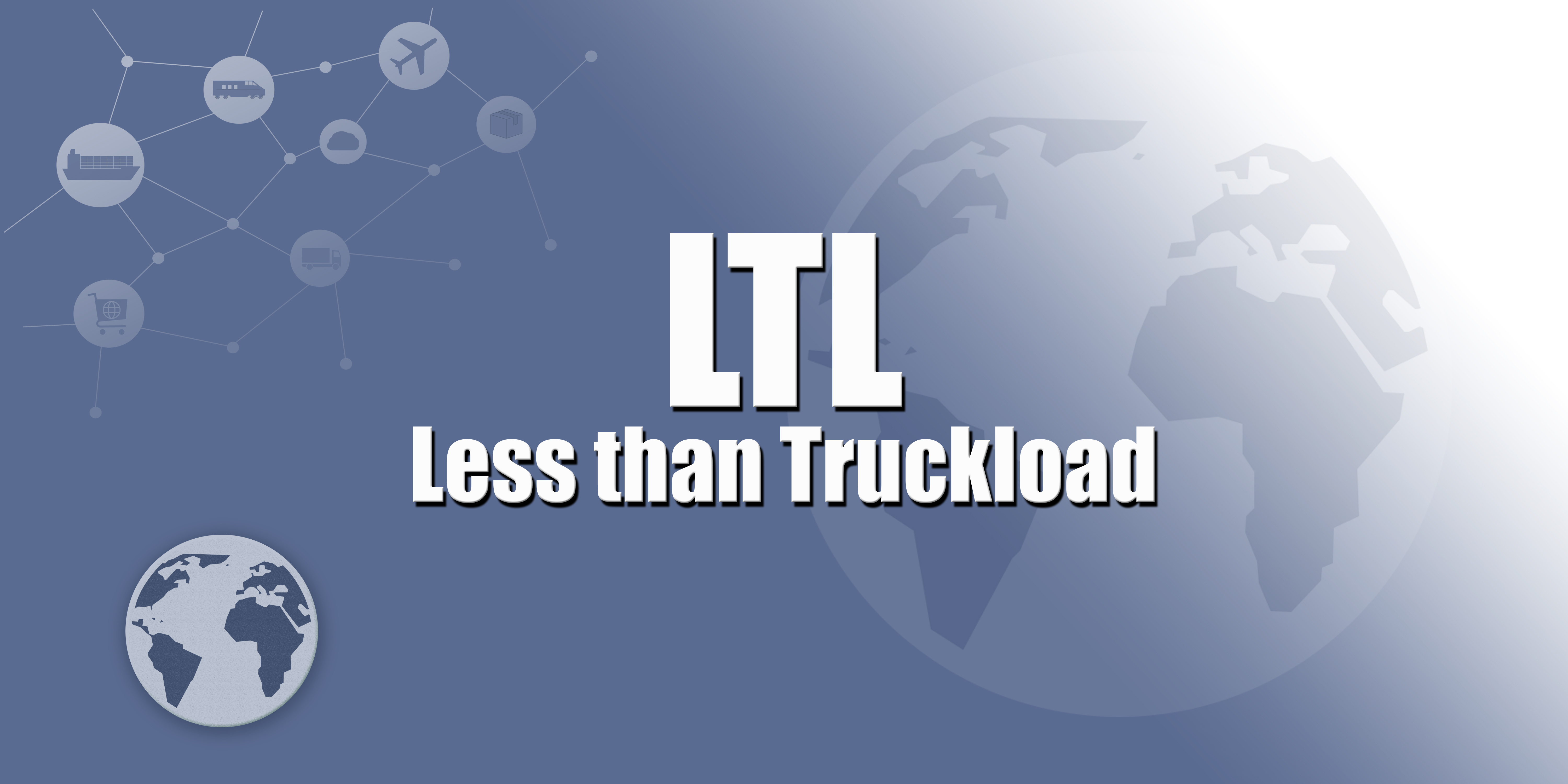 Palletized LTL freight staged for consolidated shipment
